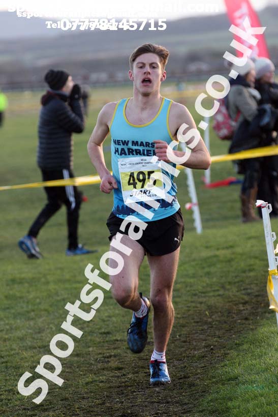 Mens under-17s North Eastern Cross Country, Redcar. Photo:  David T. Hewitson/Sports for All Pics